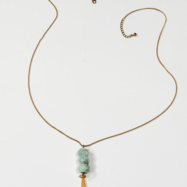 Amazonite Paddle Necklace