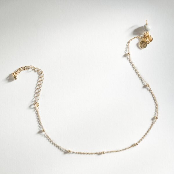 Gold Satellite Beaded Anklet