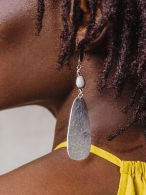 Hammered Aluminum Earrings