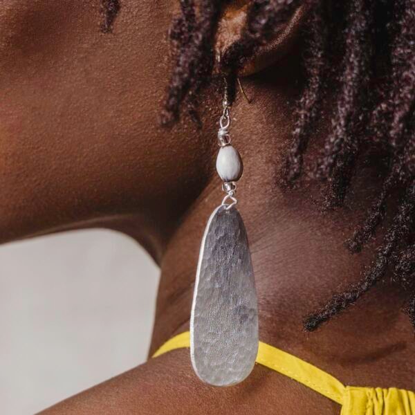 Hammered Aluminum Earrings