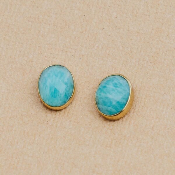Amazonite Stud Earrings