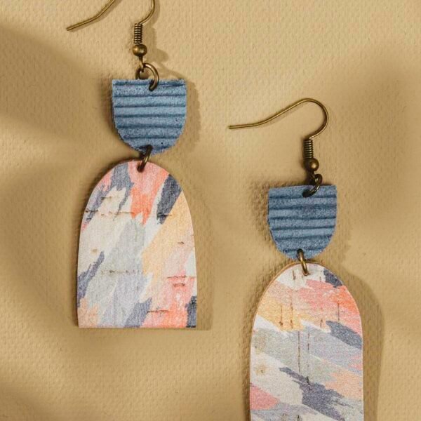 Geometric Colorful Dangle Earrings