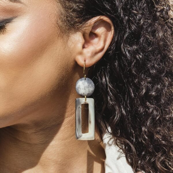 Geometric Bone Earrings