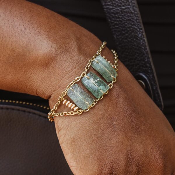 Faux Roman Glass Bracelet