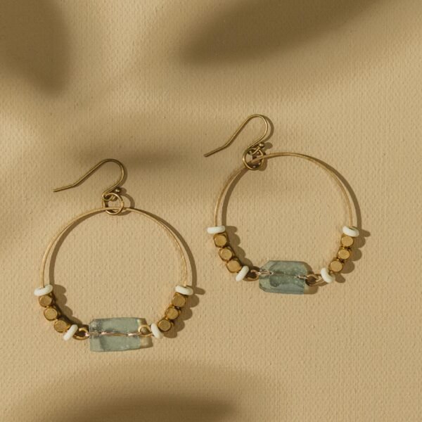 Roman Glass Beaded Earrings