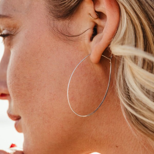 Azmera Hammered Hoop Earrings