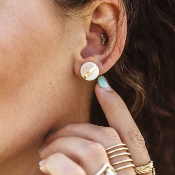 Shine Circle Studs