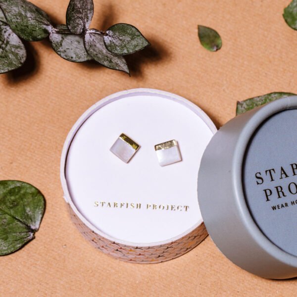 Kelly Mother of Pearl Stud Earrings